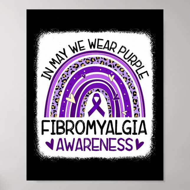 Im Mai tragen wir Lila Fibromyalgie Bewusstsein 2 Poster (Vorne)