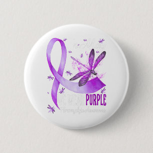 Im Mai tragen wir Lila Fibromyalgie-Bewusstsein Button