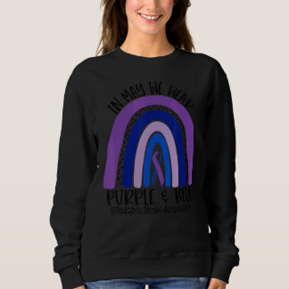 Im Mai tragen wir Lila und blaue pädiatrische Schl Sweatshirt