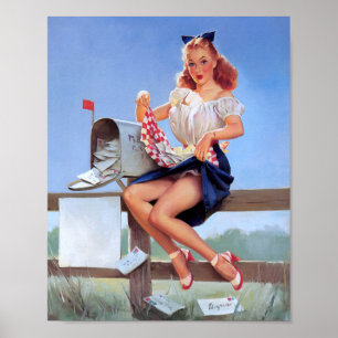 Im Mailbox-Button Nach oben Poster