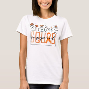Im März trage ich Orange zur Sensibilisierung für T-Shirt