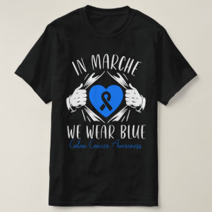 Im März tragen wir blaue T-Shirts