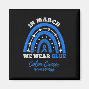 Im März tragen wir blaues Kolorektal Colon Cancer Magnet