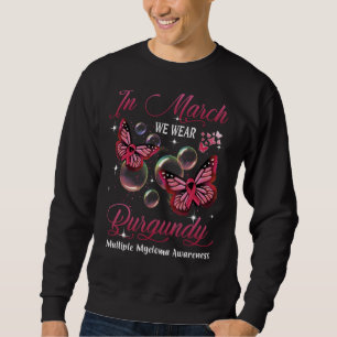 Im März tragen wir Burgundy Butterfly Multiple Mye Sweatshirt
