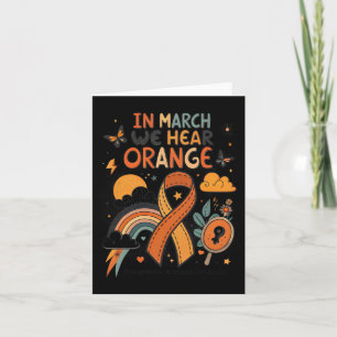 Im März tragen wir eine orange Entwicklungsbehinde Karte