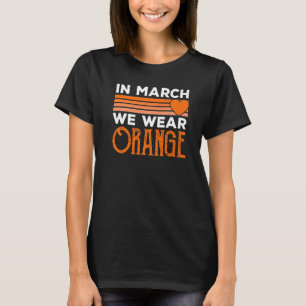 Im März tragen wir eine orange Vintage Multiple Sk T-Shirt