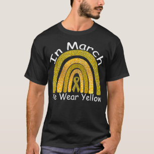 Im März tragen wir Gelbe Endometriose Regenbogen A T-Shirt