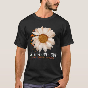 Im März tragen wir Orange Ms Blume Multiple Sclero T-Shirt