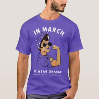 Im März tragen wir Orange MS Multiple Sklerose Awa T-Shirt