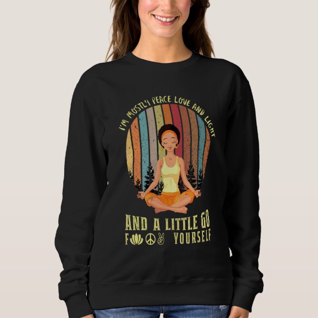 Im Meisten Liebe Licht und ein wenig Go Yoga Bl Sweatshirt (Vorderseite)