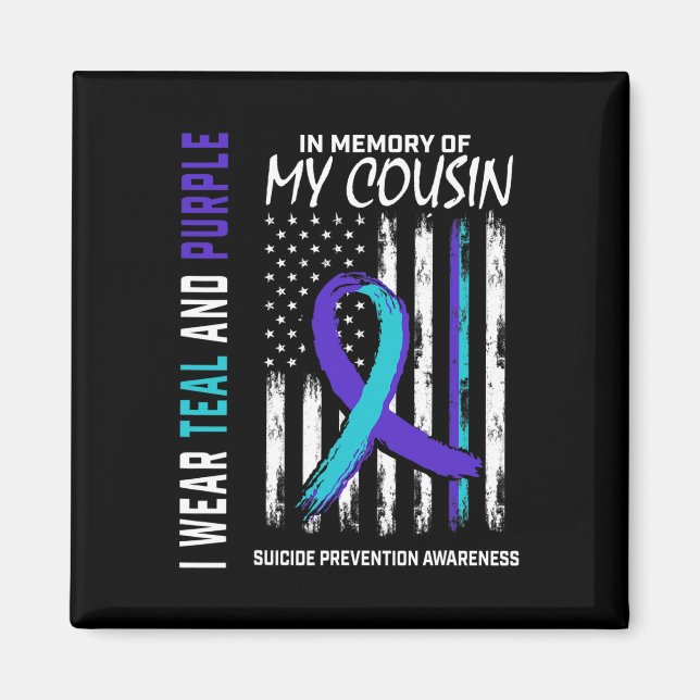 Im Memory Cousin Suizidbewusstsein Magnet (Vorne)
