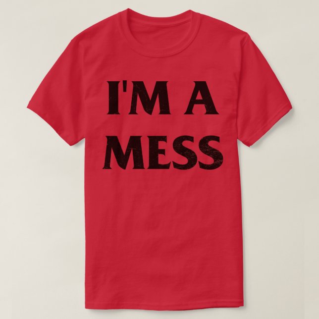 Im Mess Sid Vicious Punk Rock Button T-Shirt (Design vorne)