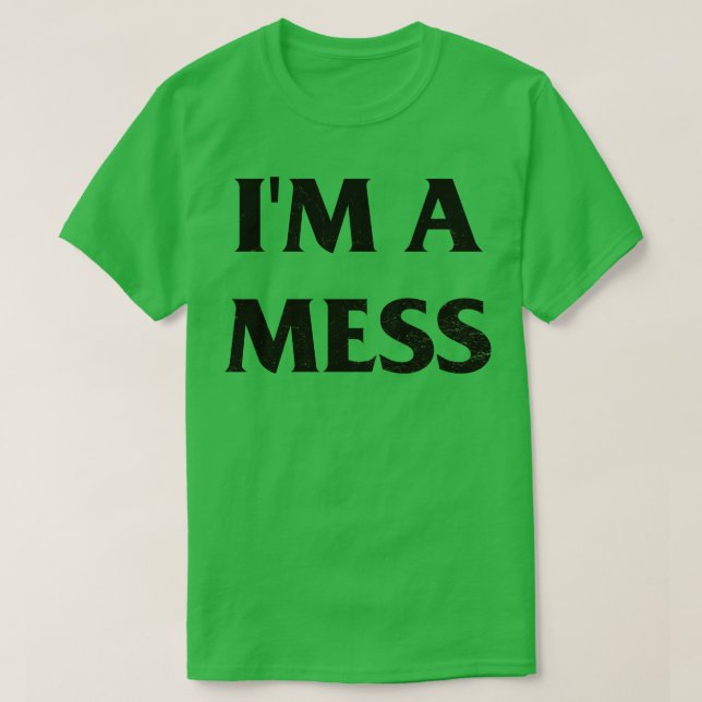 Im Mess Sid Vicious Punk Rock Button T-Shirt (Design vorne)