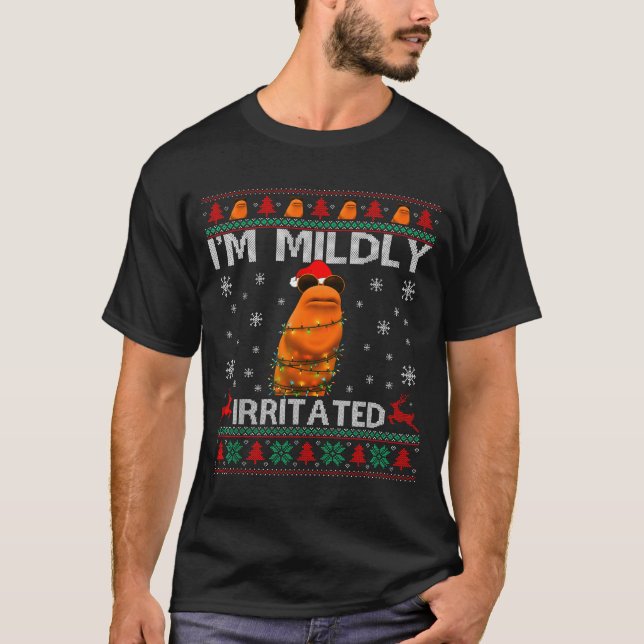 I'm Mildly Irritated Marcus The Worm Christmas Fun T-Shirt (Vorderseite)