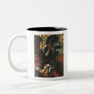 Im Millinery - Edgar Degas - c1890 Zweifarbige Tasse