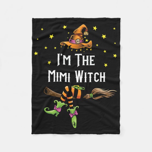 Im Mimi Hexenmeister Halloween Matching Group Kost Fleecedecke (Vorderseite)