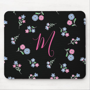 Im Mit Monogramm Anfangsfarbmuster blauer Blank Mousepad