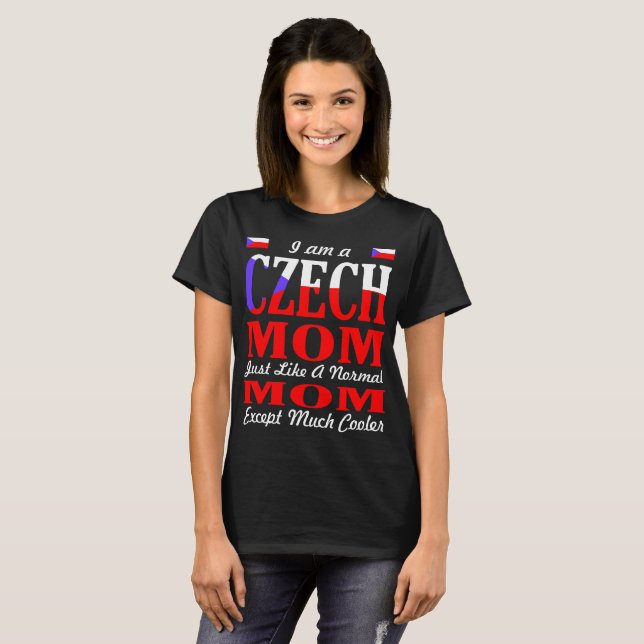 Im mögen eine tschechische Mama normales Mama-viel T-Shirt (Vorne ganz)