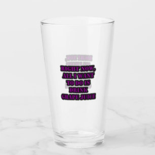 Im Moment Wollte ich nur, Traubensaft zu trinken Glas