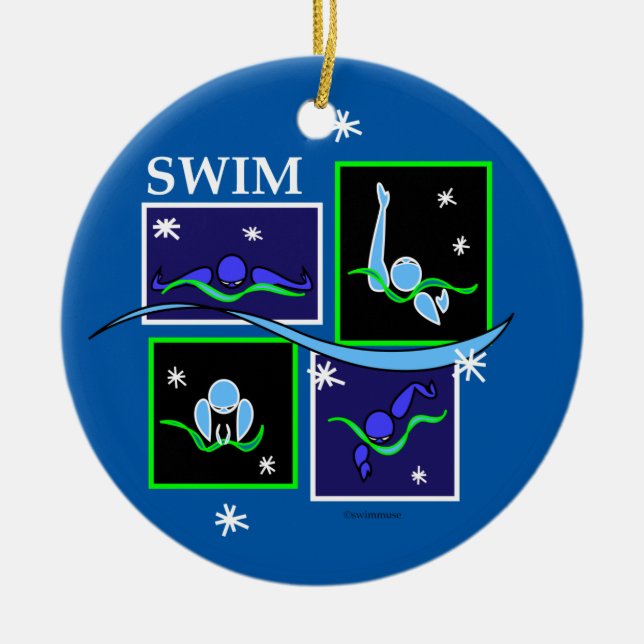 IM Morgen-Winter Keramik Ornament (Vorne)