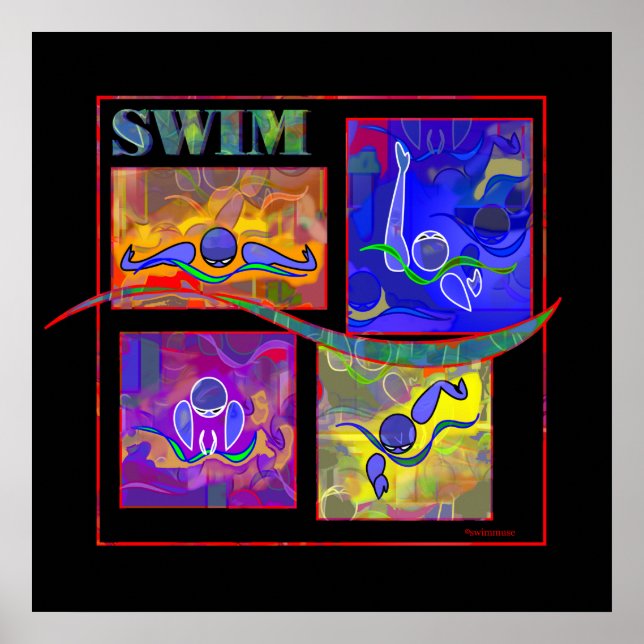 IM Morning, Medley Swim Poster (Vorne)