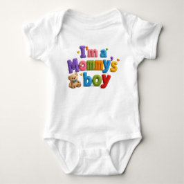 I'm Mummy's boy multi color Baby Strampler