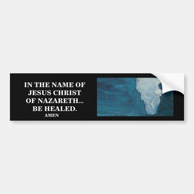 IM NAMEN DES JESUS CHRISTUS AUTOAUFKLEBER (Vorne)