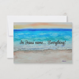 Im Namen Jesu Mitteilungskarte