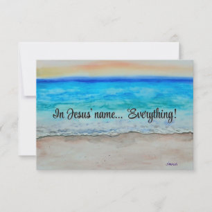 Im Namen Jesu Mitteilungskarte
