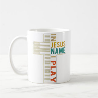Im Namen Jesu spiele ich Klavier - Christliche Mus Kaffeetasse