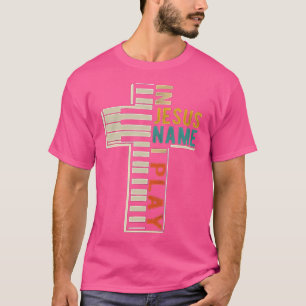 Im Namen Jesu spiele ich Klavier - Christliche Mus T-Shirt