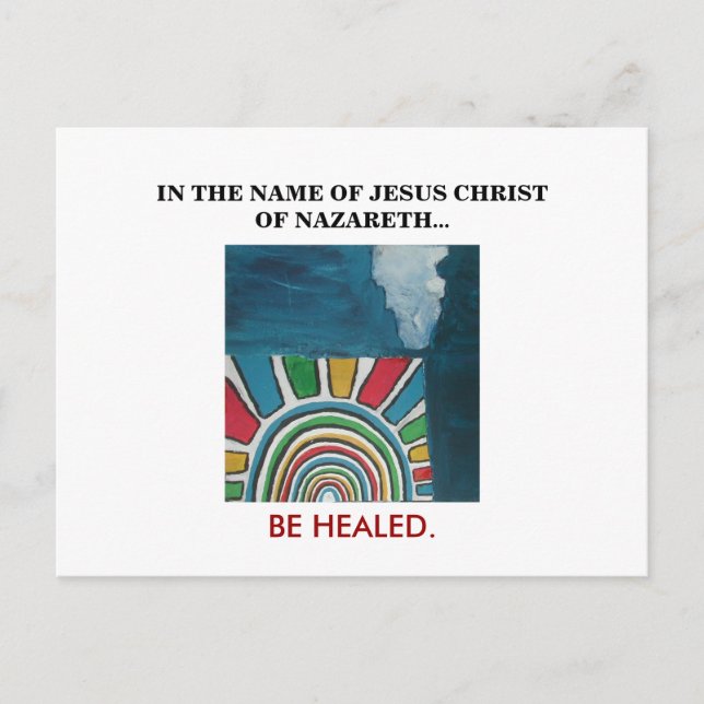 IM NAMEN VON JESUS CHRIST POSTKARTE (Vorderseite)