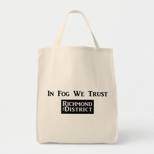 Im Nebel vertrauen wir Lebensmittelgeschäft-Tasche Tragetasche (Vorne)