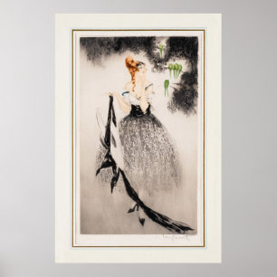 Im Nest, 1922 von Louis Icart Poster