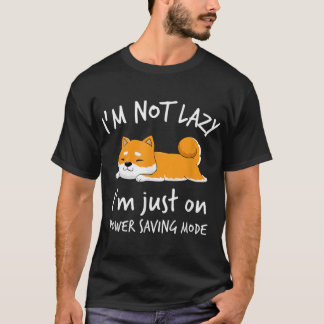 Im nicht faul Shiba Inu Shirt Loafer Dog Faulheit