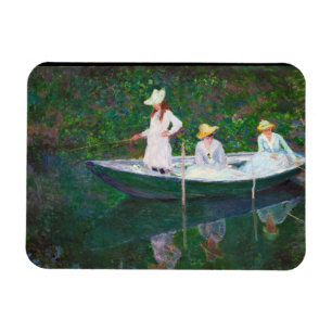 Im norwegischen Boot bei Giverny Claude Monet Magnet