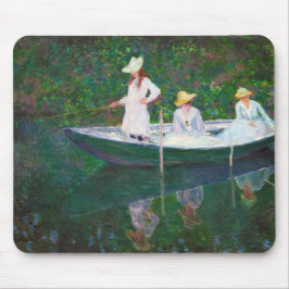 Im norwegischen Boot bei Giverny Claude Monet Mousepad