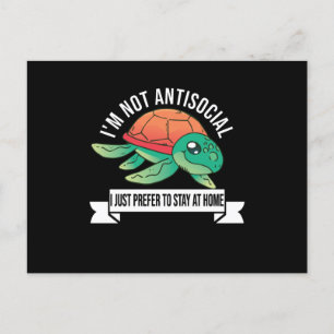 I'm Not Antisocial I Just Prefer To Stay At Home Postkarte
