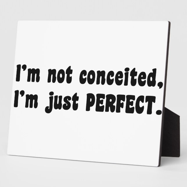 I'm Not Conceited, i'm Just Perfect Fotoplatte (Seite)