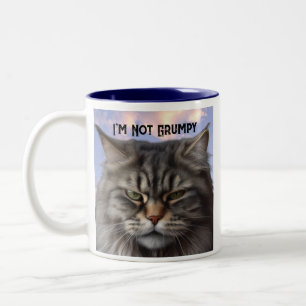 "I'm Not Grumpy" Mug de chat avec Mug design sarca