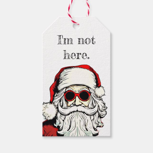 "I'm Not Here" - WHIMSIGOTH URLAUB-Geschenkmarke Geschenkanhänger (Vorderseite)