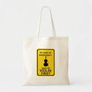 Im Notfall meine Violine zuerst Gerettet Tragetasche