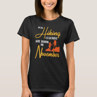 Im November sind reale Wanderlegenden Geboren. T-Shirt