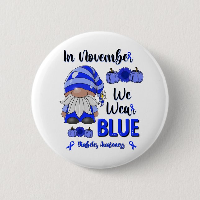 Im November tragen wir Blau: Das Bewusstsein für d Button (Vorderseite)