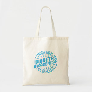 Im November tragen wir blau Diabetes-Bewusstseins- Tragetasche