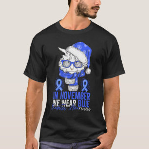 Im November tragen wir Blau Katze Diabetes-Bewusst T-Shirt