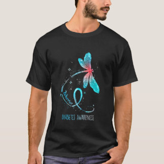 Im November tragen wir blaue Dragonfly Diabetes Aw T-Shirt