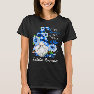 Im November tragen wir blaue Gnome Diabetes-Bewuss T-Shirt