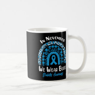 Im November tragen wir Blaue Regenbogendiabetes-Aw Kaffeetasse