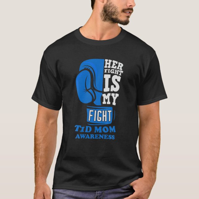 Im November tragen wir blaue Schmetterlinge Diabet T-Shirt (Vorderseite)